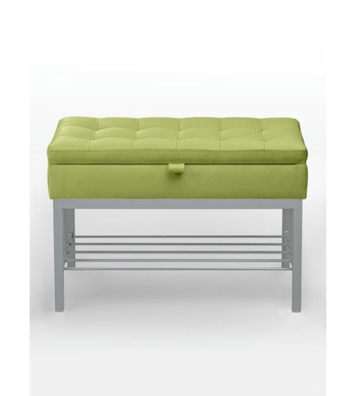 Банкетка Н-76 (серый/салатовый)