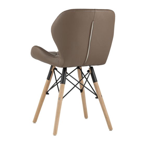 Стул Бон экокожа, коричневый