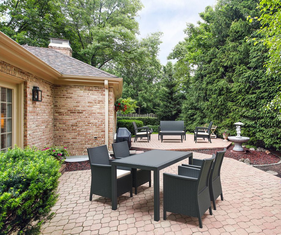 Стол пластиковый Orlando 140 антрацит