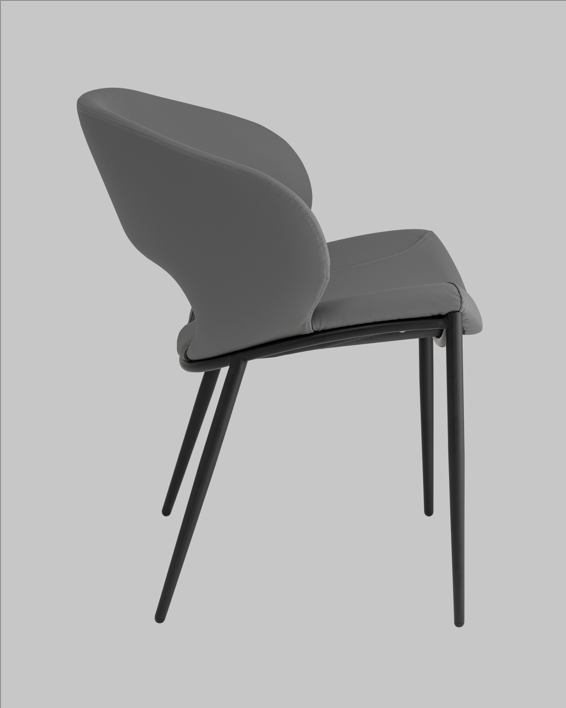 Стул Вивьен экокожа серый