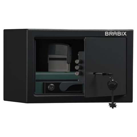 Сейф офисный (мебельный) BRABIX "SF-200KL", 200х310х200 мм, ключевой замок, 291144, S103BR211114