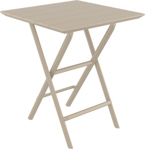 Стол пластиковый складной Helen Folding Table 60 бежевый