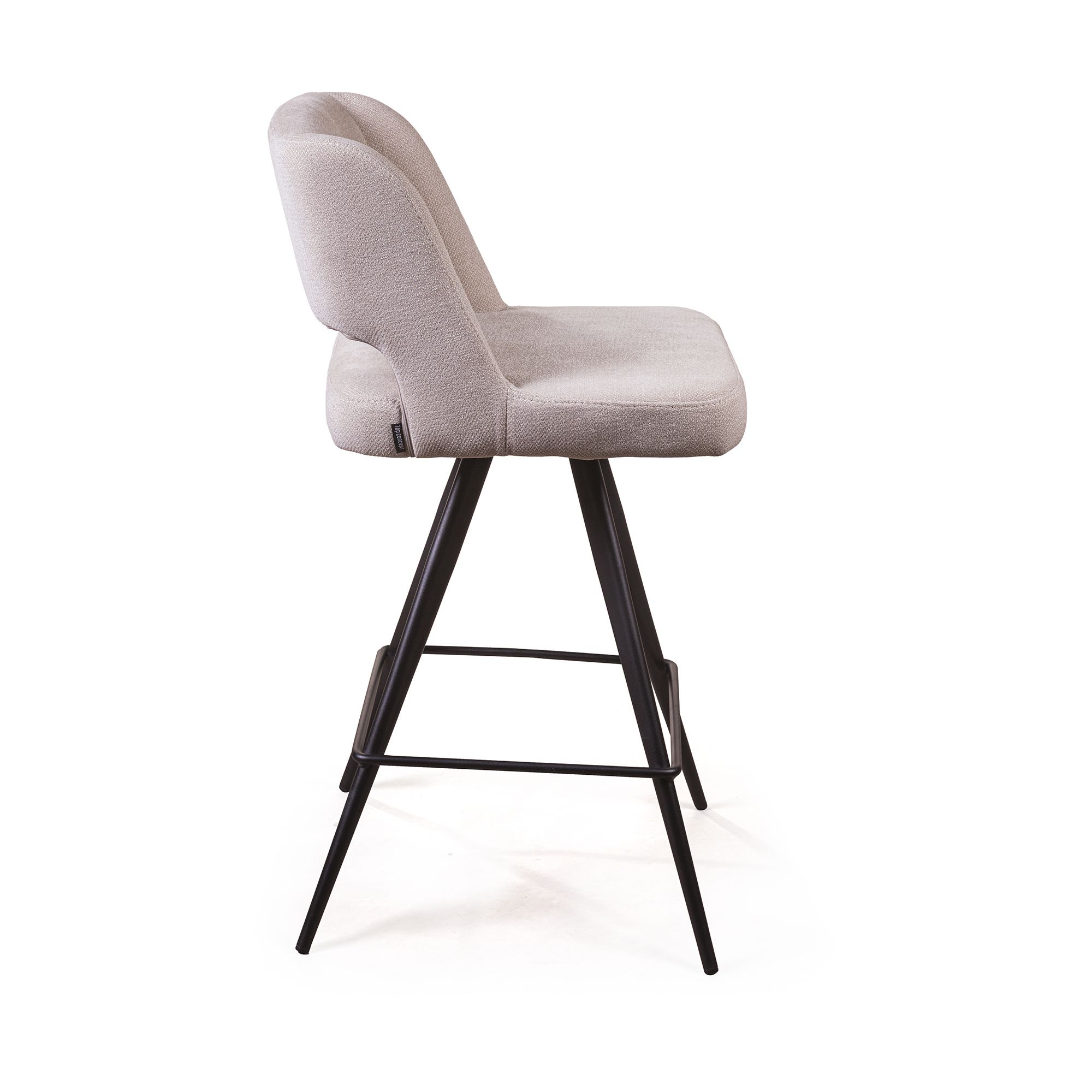 Стул полубарный Молли, ткань бежевый