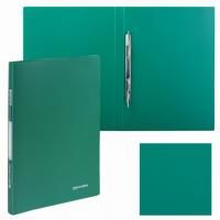 Папка с металлическим скоросшивателем BRAUBERG стандарт, зеленая, до 100 листов, 0,6 мм, 221631