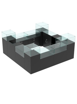 Комплект прилавков "РИВОЛИ" №1, Черный