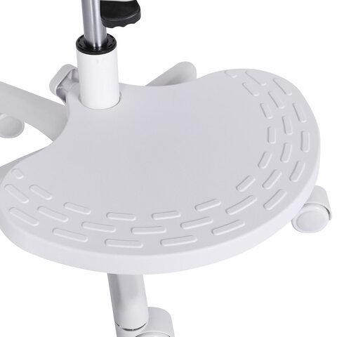 Кресло детское с подставкой для ног BRABIX "Sky MG-206", велюр, голубое, 533155