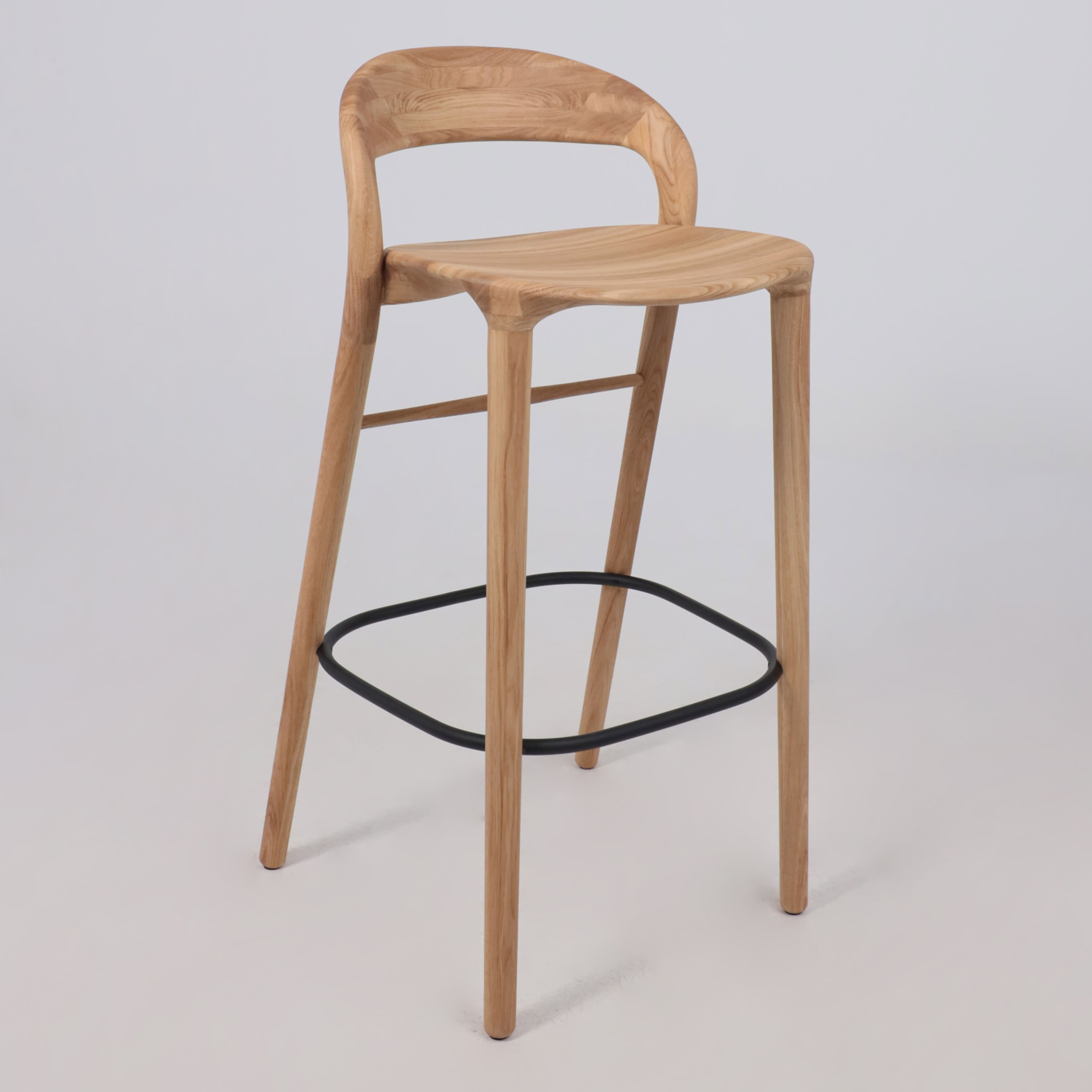 Стул барный Мэри, дуб натуральный, массив дуба