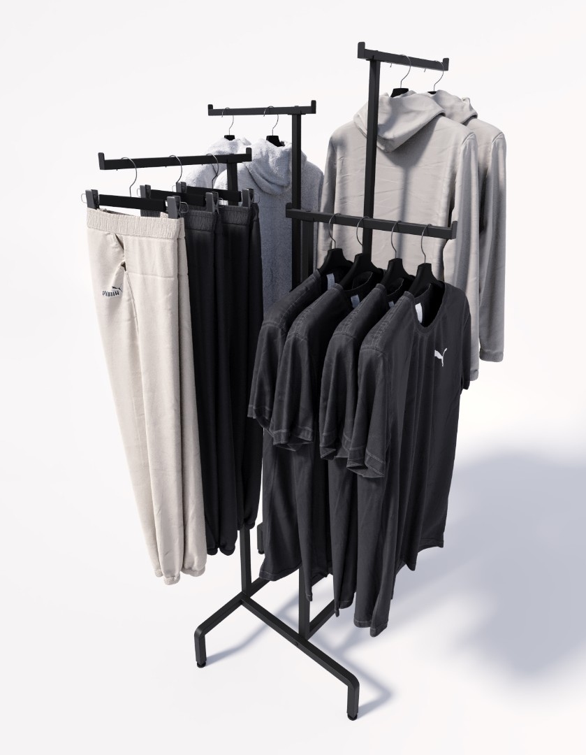 Вешало 4х-стороннее CROCE NERO с регулировкой высоты