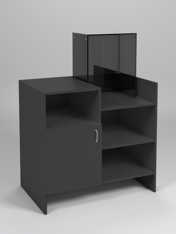 Прилавок под кассу "ЭКОНОМ" №1 с надставкой