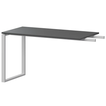 Бриф-приставка на металлокаркасе Арго-М АМ.О-120.60 Антрацит/Белый