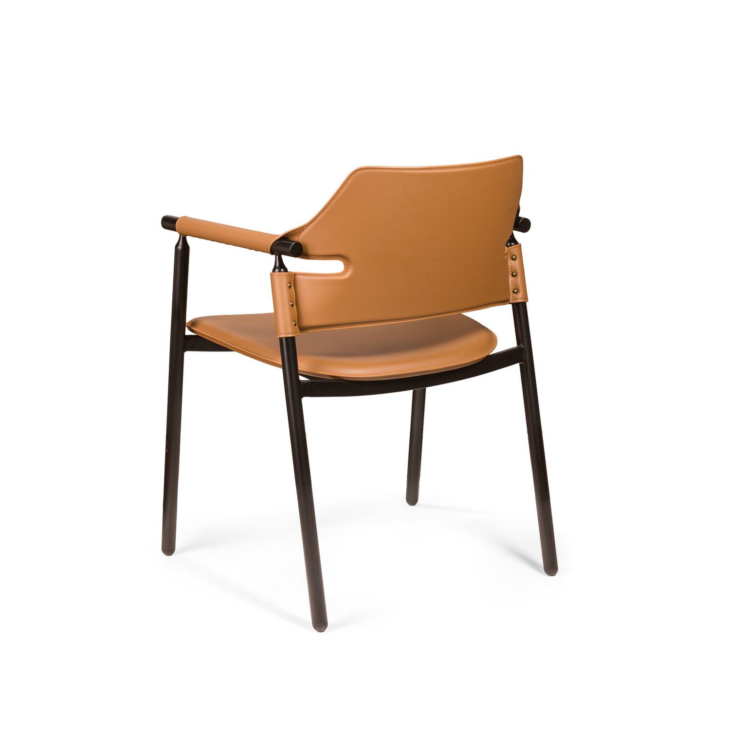 Стул с подлокотниками Сьют, коричневый