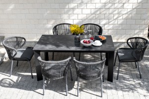 "Венето" обеденная группа на 6 персон со стульями "Милан"