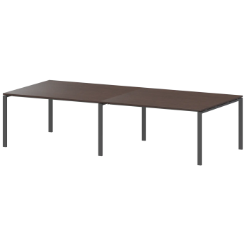 Стол на металлокаркасе для заседаний Арго-М АМП-280 Дуб венге/Антрацит