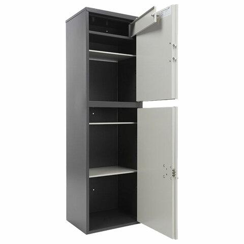 Шкаф металлический для документов AIKO "SL-150/2ТEL" ГРАФИТ, 1490х460х340 мм, 36 кг, S10799152902