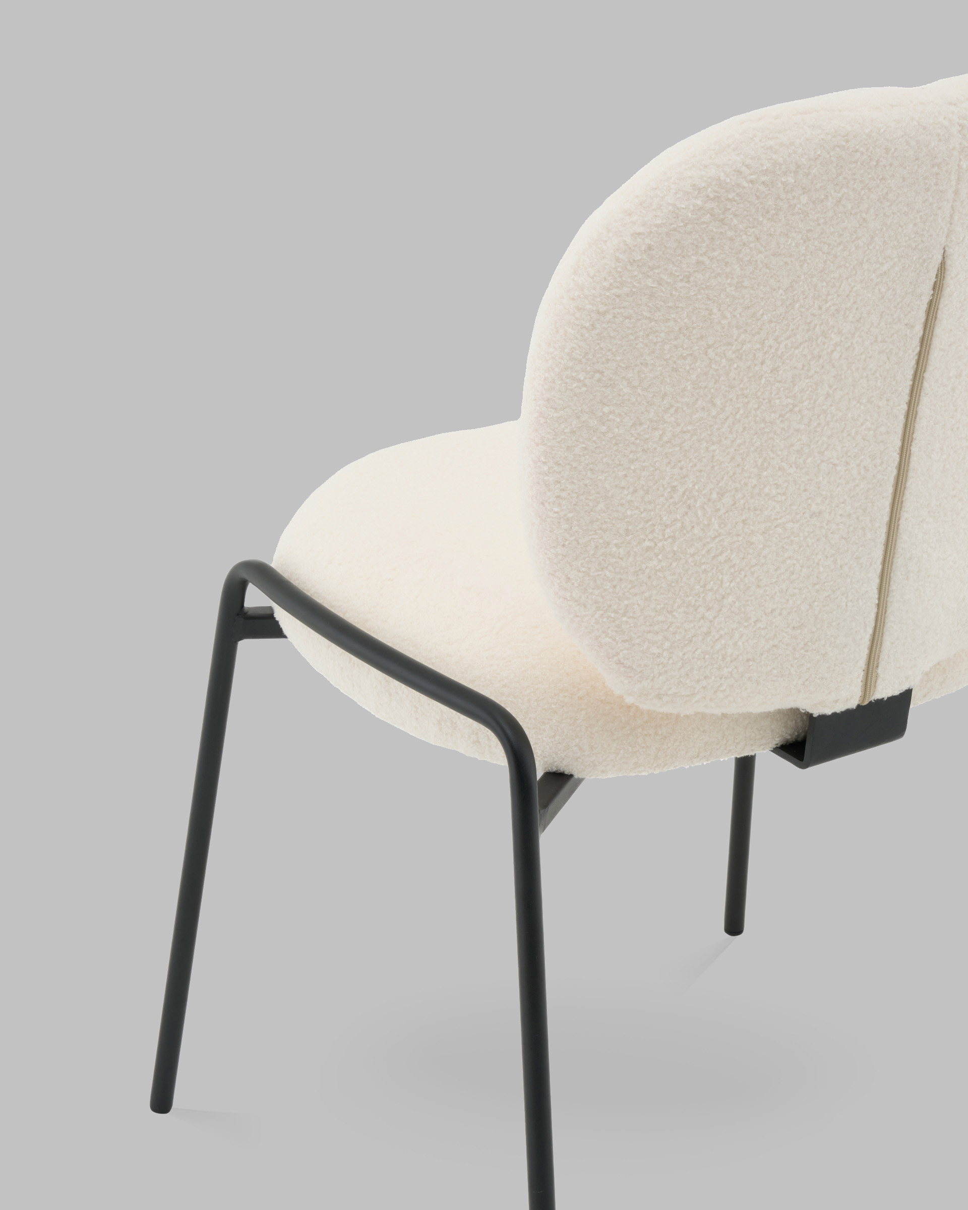 Стул Моллек букле молочный