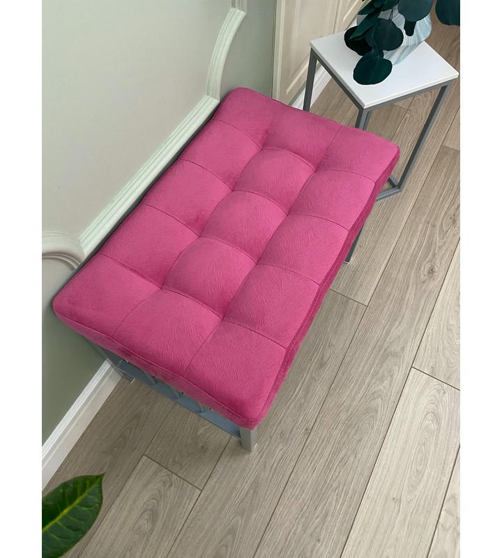 Банкетка Сканди-60 (розовый/серый)