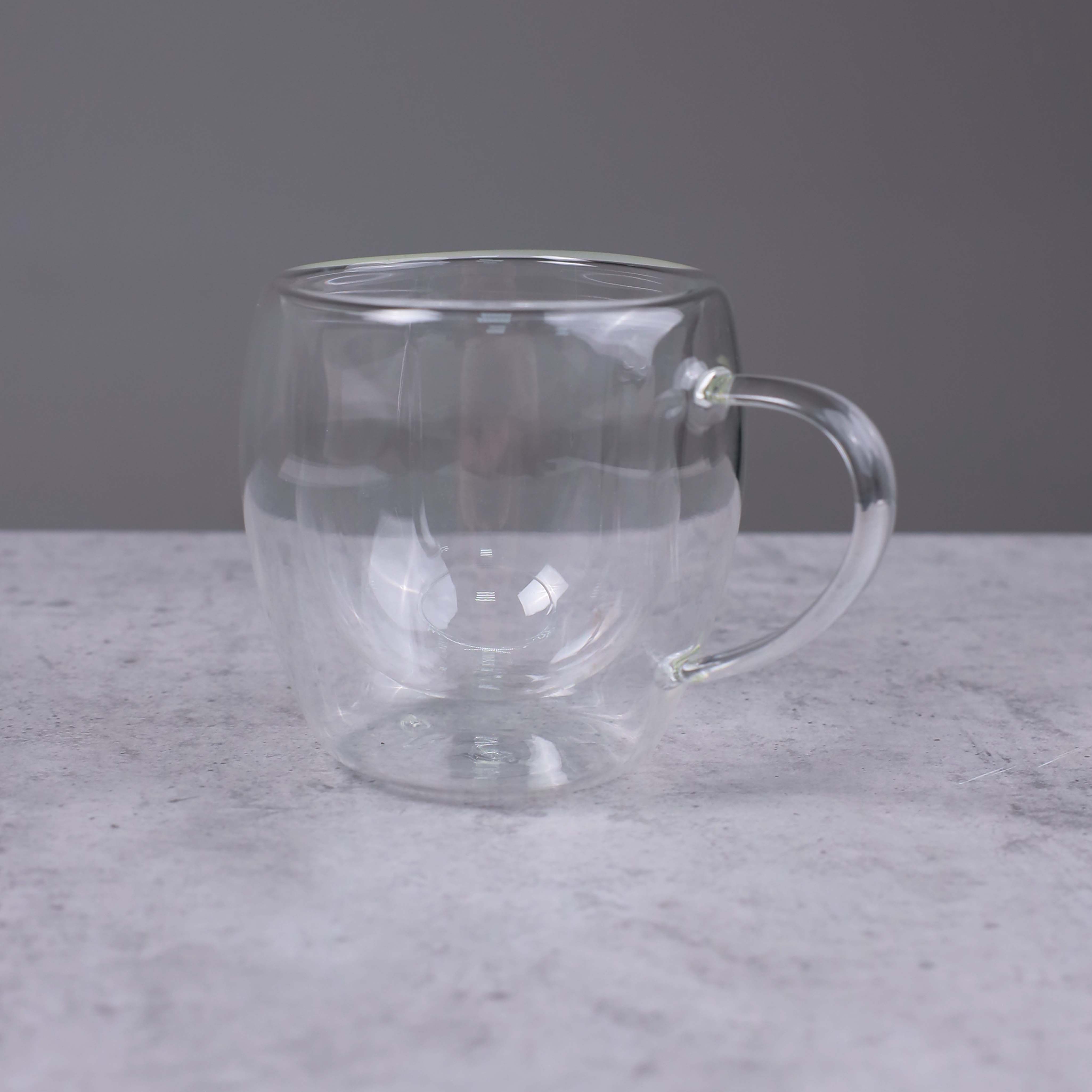 Чашка PURE, двойное стекло, прозрачный, 8*9 см