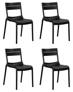 Набор 4 шт Стул обеденный DOBRIN TIM, черный (B-03) цена 9 950 ₽ Набор 4 шт Стул обеденный DOBRIN TIM, черный (B-03)