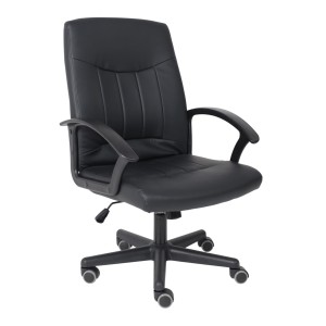 Кресло поворотное Polo, чёрный, экокожа