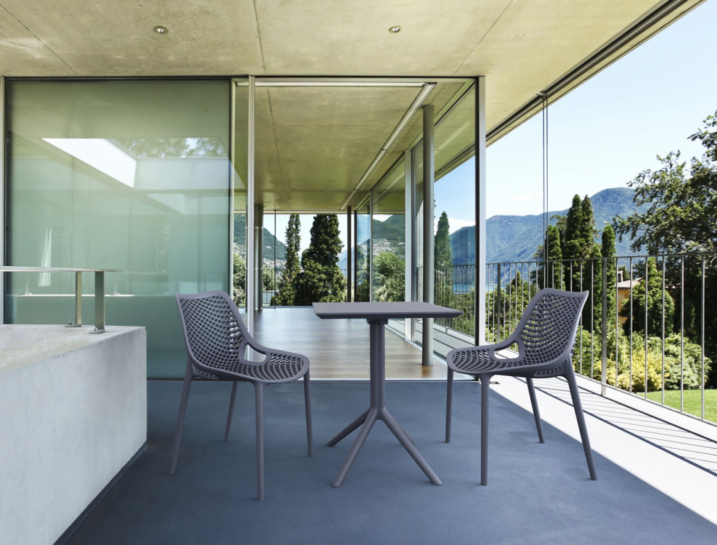 Комплект пластиковой мебели Sky Folding 60 Air темно-серый