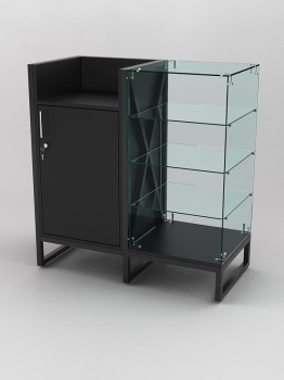 Прилавок под кассу "ЛОФТ СТИЛЬ" №5+№12-22, Черный