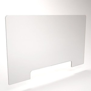 DEK-EKW1250 / Защитный экран для крепления к столу, с окном, 1250х745х4мм