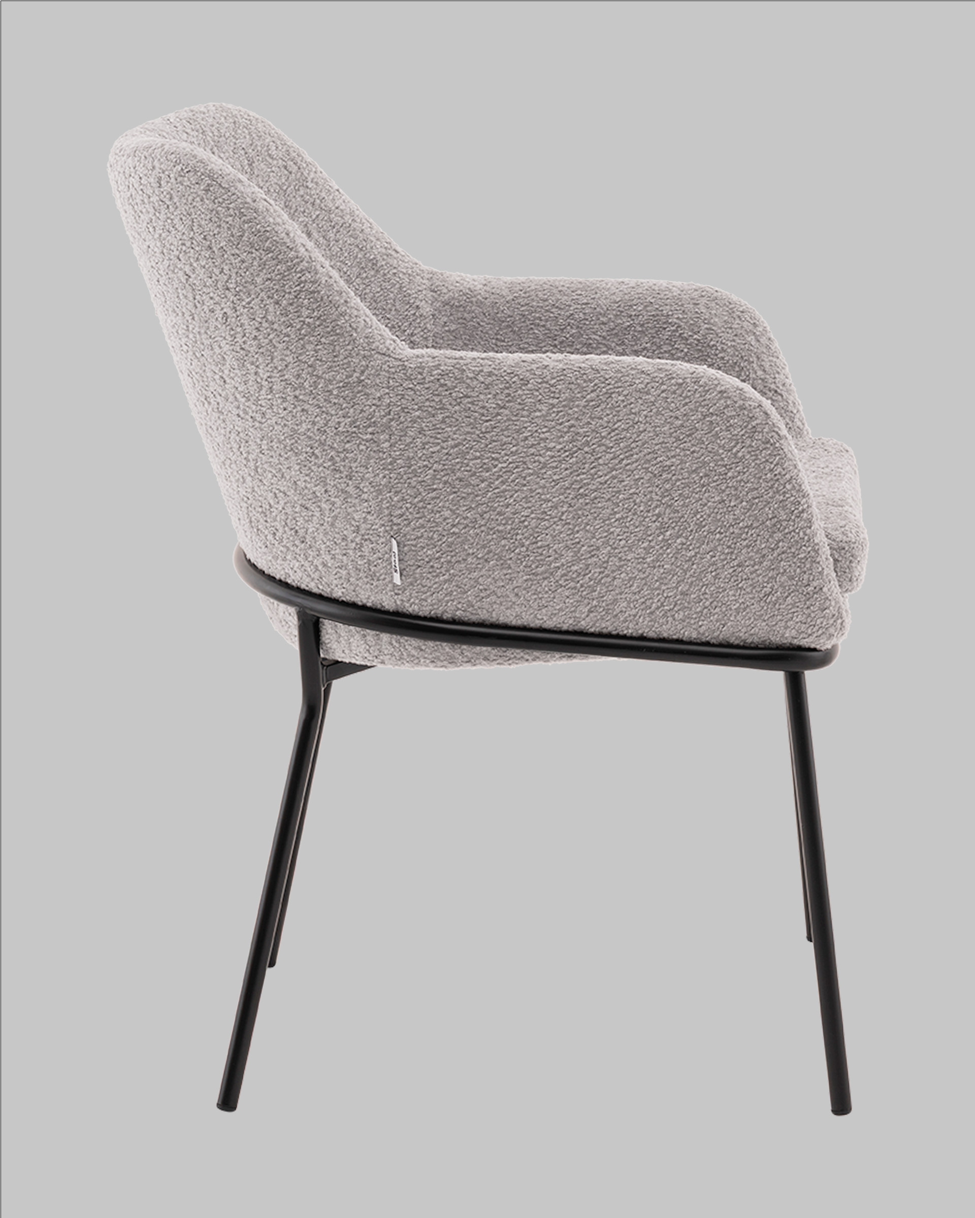 Стул с подлокотниками Кози new ткань букле серый