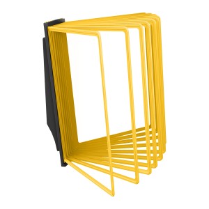 АККОРД-01.А4Bk.Ye Демосистема настенная черная 10 желтых панелей А4