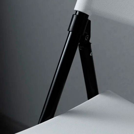 Стул складной Мармарис, белый, черный каркас