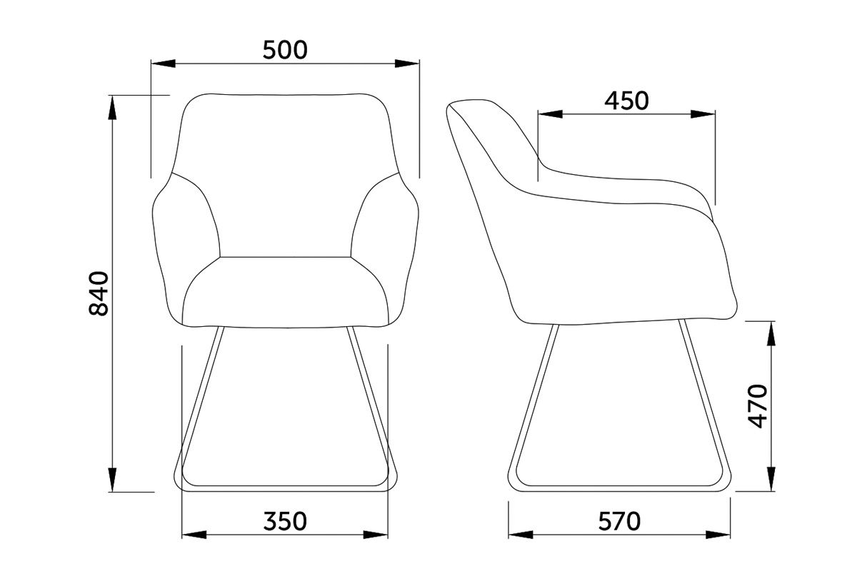 Кресло Florida, синий, велюр