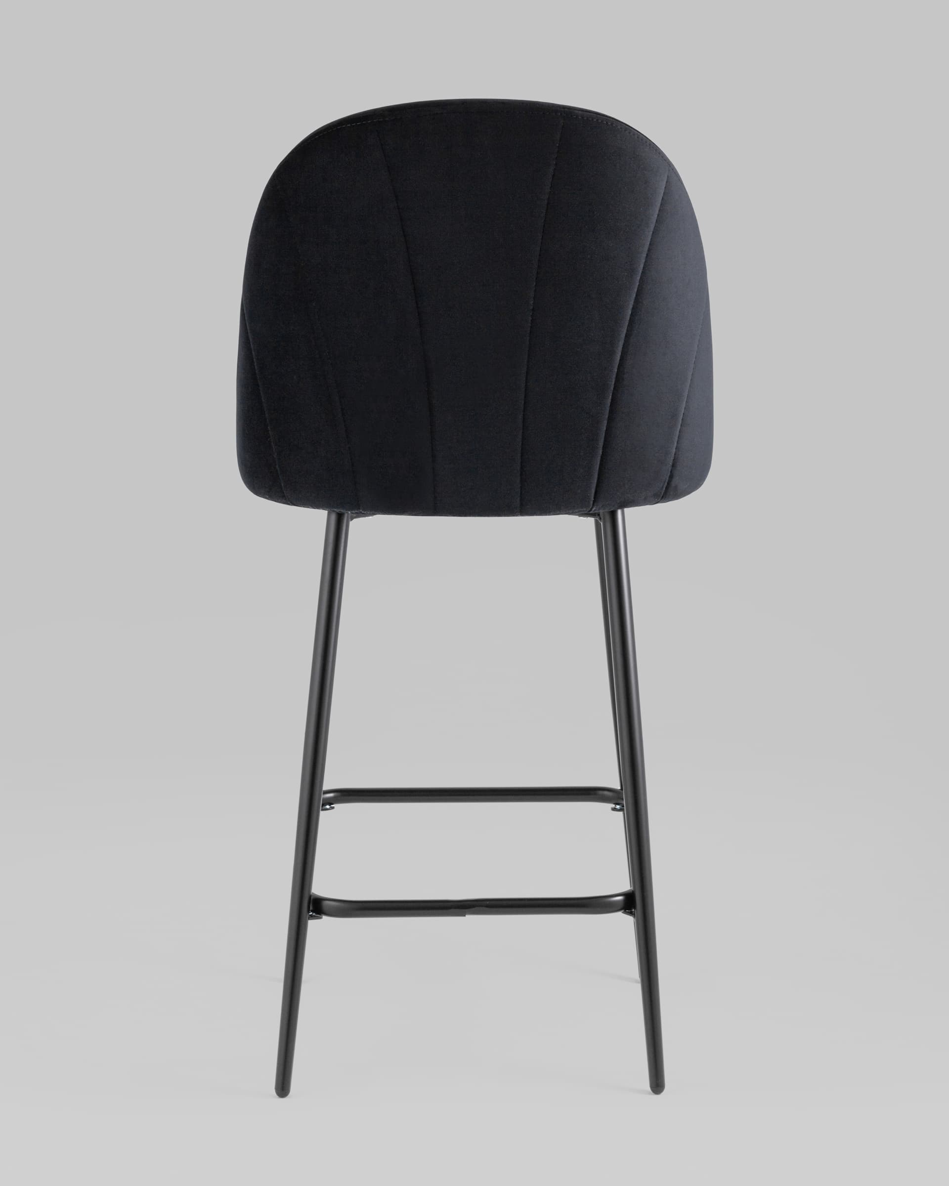 Стул полубарный Логан SN велюр черный