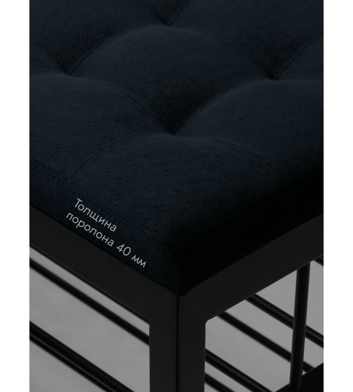 Банкетка Сканди-76-2 (черный/черный)