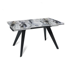 Стол раскладной Рейн (140+40+40), керамика глянцевая Cold Jade