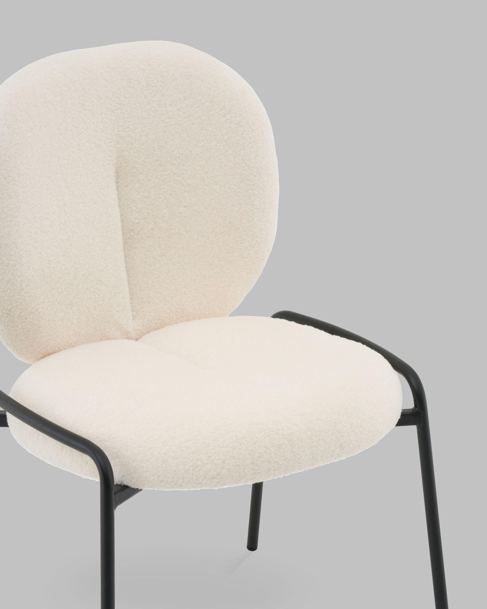 Стул Моллек букле молочный