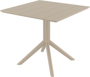 Стол пластиковый Paris Table 80 бежевый
