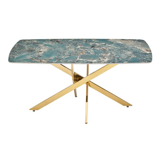 Стол обеденный Элис Рэк, малахитовый