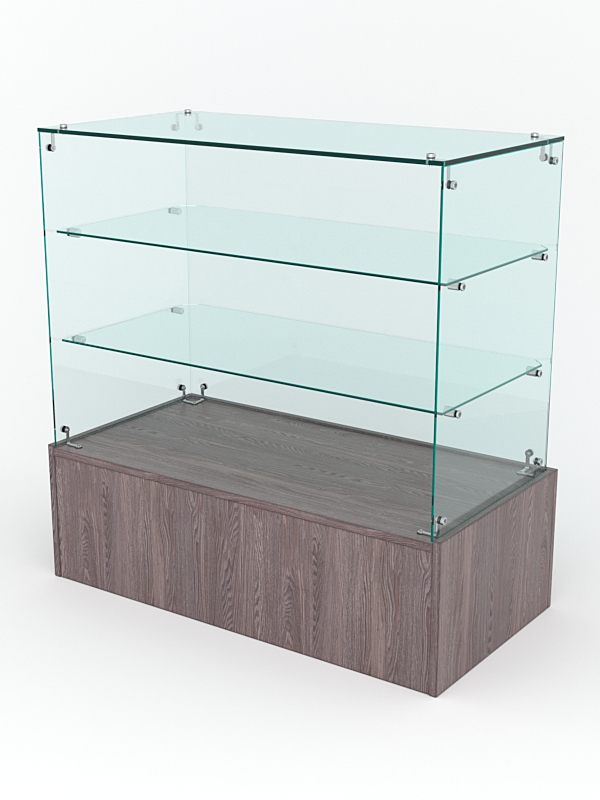 Торговый стеклянный прилавок "ИСТРА" №22 (без дверок)