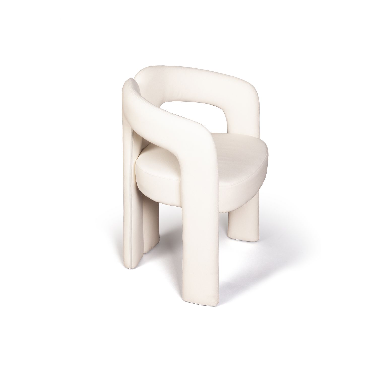 Полукресло Энджи, ткань, велюр молочный