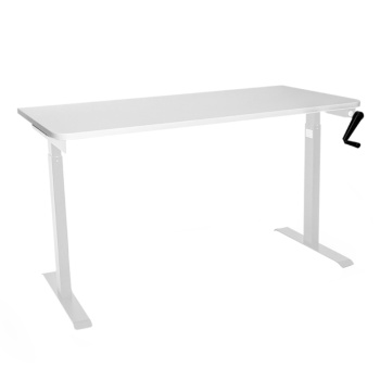 Стол с регулировкой высоты механический LuxAlto LA-T33-M1 белый/белый ЛДСП 140*70*2.5