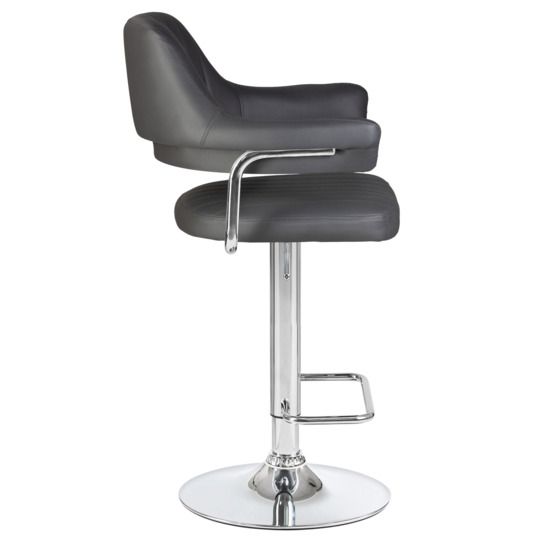 Барный стул КРАКОВ, экокожа серая