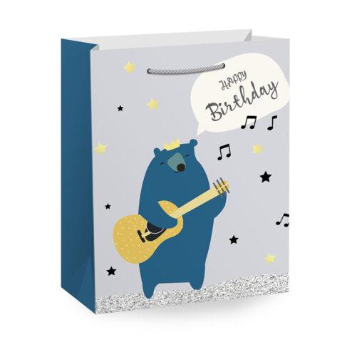 Пакет подарочный (1 штука) 33х13х45 см (XL), "Birthday Collection", ассорти, фольга, ЗОЛОТАЯ СКАЗКА, 700826