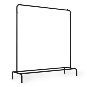 Вешалка для плечиков BOOMHOUSE (БУМХАУС) GR-001 (1500x1100x400 мм), металл, черная, 701434
