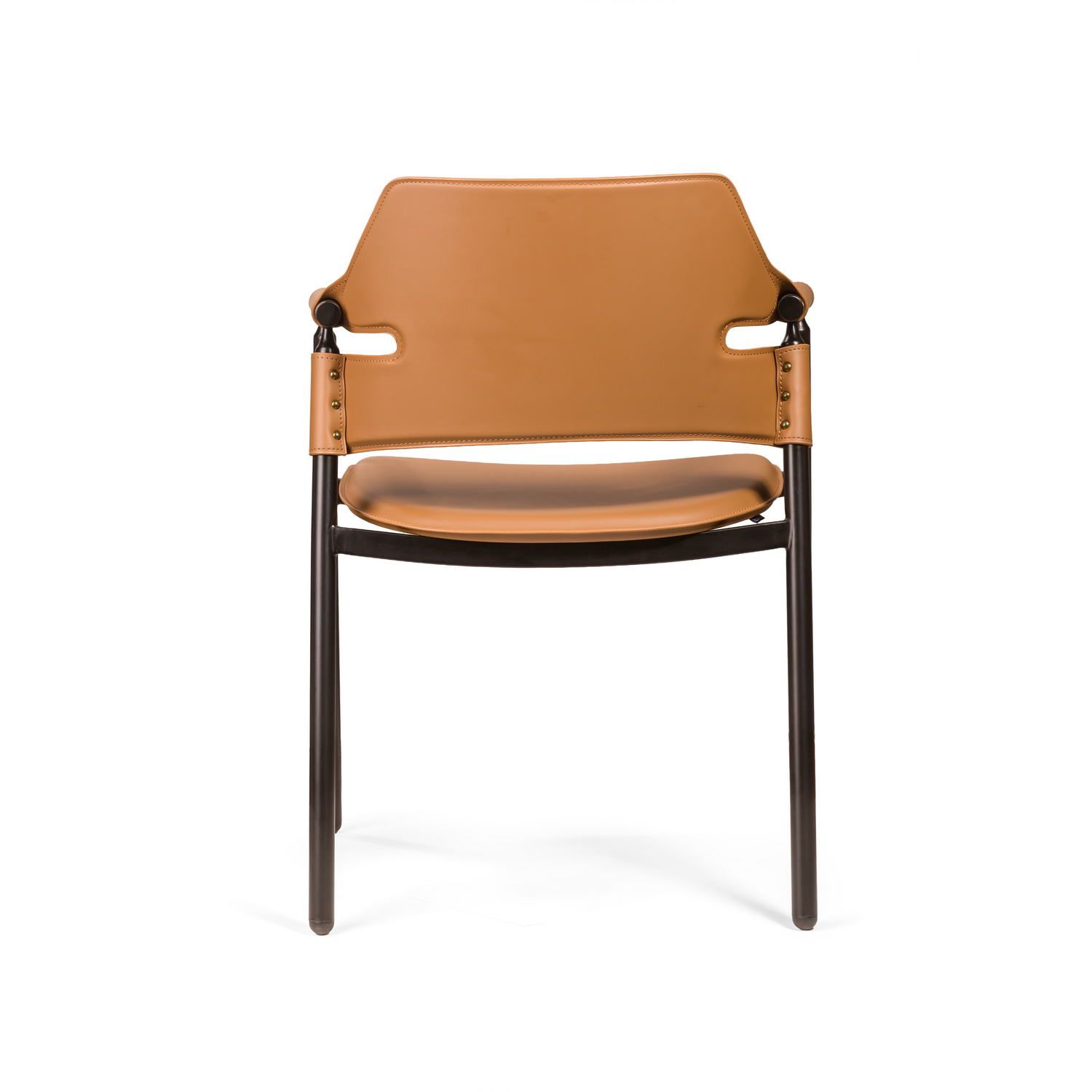 Стул с подлокотниками Сьют, коричневый