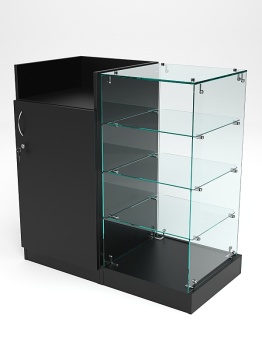 Прилавок под кассу "ИСТРА" №5+№12-22, Черный