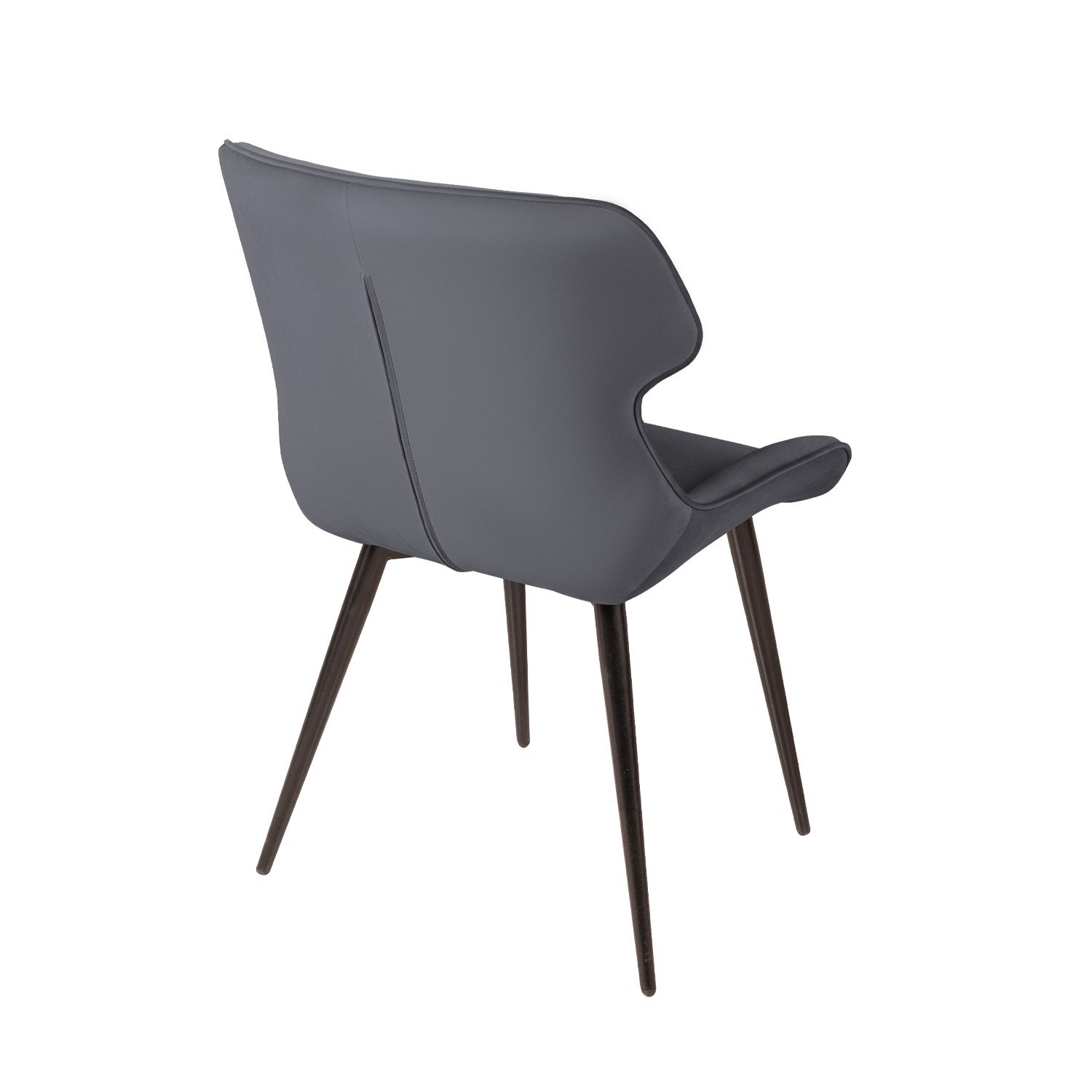 Стул Генри, бархат серый 27