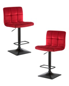 Набор 2 шт Стул барный DOBRIN DOMINIC, бордо велюр (MJ9-43)