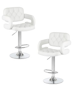 Набор 2 шт Стул барный DOBRIN TIESTO, белый