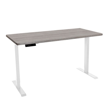 Стол с регулировкой высоты электрический LuxAlto LA-T33-2AR2 белый/дуб бежево-серый ЛДСП 135*70*2.5