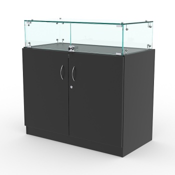 Прилавок "ИСТРА" №114 (с дверками), Черный