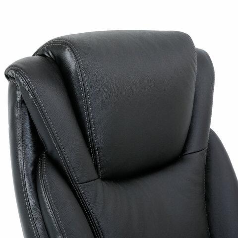 Кресло BRABIX PREMIUM "Gladiator EX-552", натуральная кожа, черное, 532939